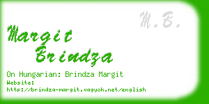 margit brindza business card